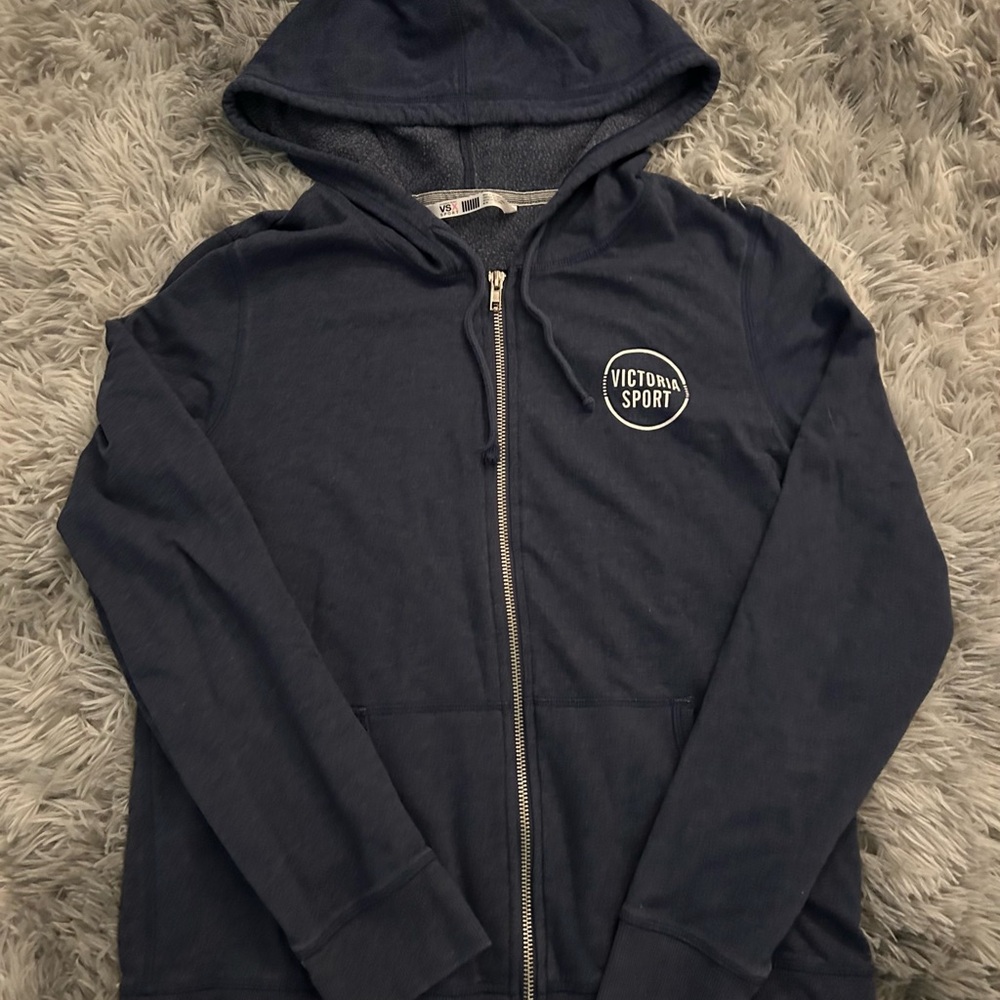 Victoria's Secret Sport Navy Zip-Up Hoodie
